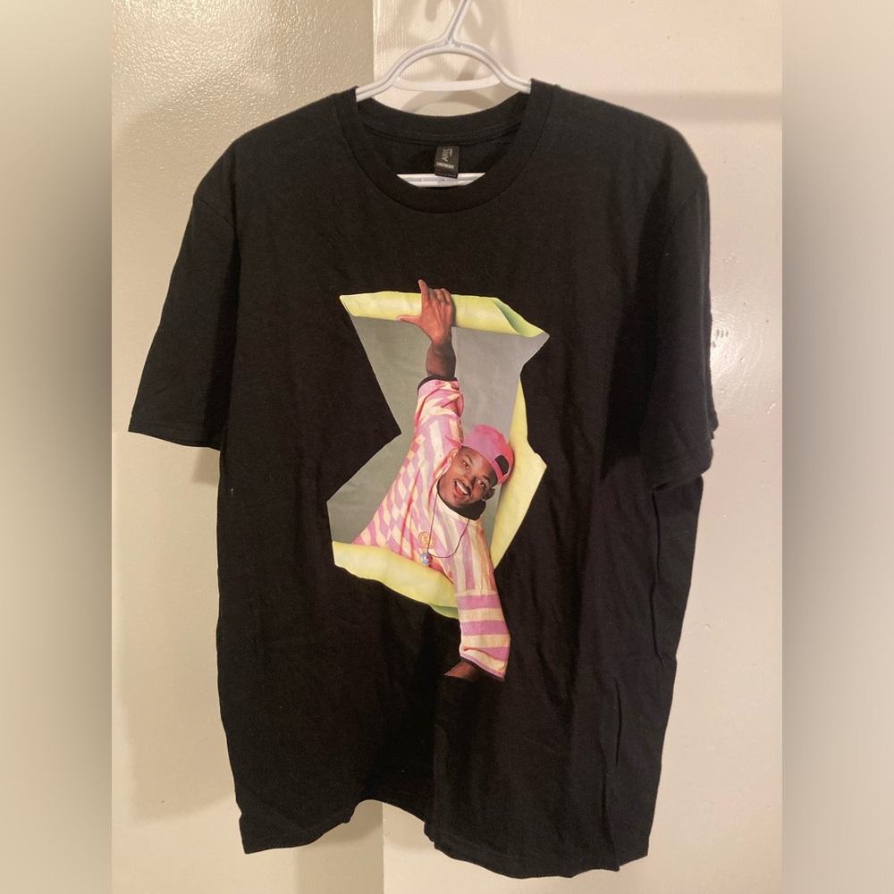 Fresh Prince RARE Short Sleeve Tee with Pink & Yellow Artwork